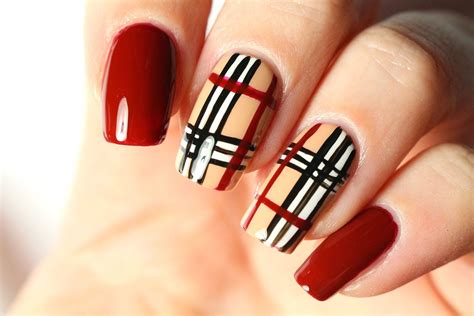 burberry print nails|Burberry nail scissors.